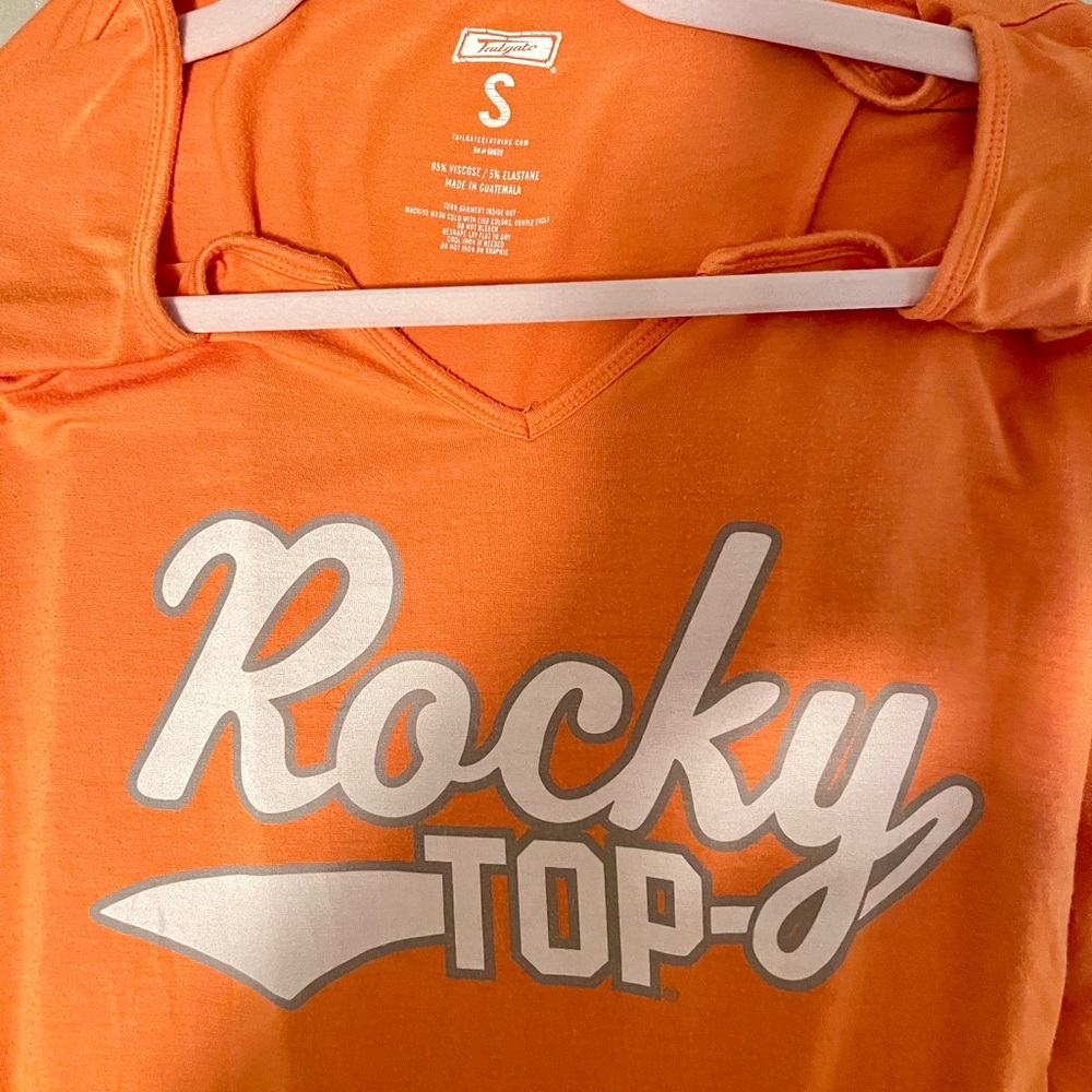 Rocky Top Women's Orange Long Sleeve Tee